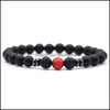 BEADED MEN MEN MEN BRACELETE NATURAL STEIRA BELE BEATIF CHAKRA JOENS GEST LAVA NOVE