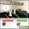 Hooks Rails Clothes Hanger Connector 100Pcs Cascading Coat Hangers Heavy Duty Hanging Clips For Closet Drop Delivery Home Garden H Dhjgn