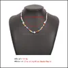 Chokers 2021 Trendy Simple Acrylic Colorf Resin Bead Star Choker Couples Necklace For Women Girls Party Jewelry Anniversary Gift Dro Ota6M