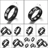 Couple Rings Stainless Steel Handwear Her Jack His Sally Titanium Drop Delivery Jewelry Dhofc