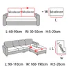 Stol täcker Sun Flower Jacquard Sofa Seat Cushion Elastic For Living Room Slipcover Couch Home Decor 230113