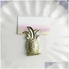 Party Favor Style Gold Pineapple Place Card Holder Table Number Figure Stand Supplies Wedding Digital Seat Decoration Za1394 Drop De Dh024