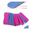 Limes à ongles Couleur bleue et rose Le prix le plus bas Double couleur Mini tampon en bois Ponçage 180/240 Outils de manucure jetables pour Lime DH205