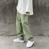 Jeans da uomo Moda coreana Uomo Viola Verde Dritto allentato Vintage Casual Streetwear Skateboard Dance Denim Cargo Pantaloni larghi 230113