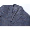 Men s Suits Blazers Autumn Classic British Plaid Single breasted Work Party Gentleman Business Casual Tuxedo 230112