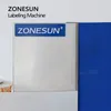 Zonesun ZS-TB3 Rotulagem manual Máquina de embalagem manual de garrafa Rótulo de garrafa Aplicador de peeling Máquina de superfície de polígono quadrado redondo de polígono