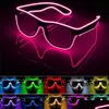 Other Event Party Supplies Led Glasses Glowing Lighting Novelty Gift Bright Light Festival Glow Sunglasses El Wire Flashing Drop D Dhbnq