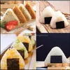 調理器具2pcs/セット寿司diy型onigiri rice ballフードプレストライアンガーメーカーshi kit日本語bentoアクセサリードロップデリdhfei