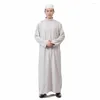 Ethnic Clothing 8 Color Islamic For Men Jubba Thobe Muslim Abaya Dubai Kaftan Prayer Robes Arab Eid Costume Man Clothes