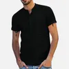 Hommes chemises décontractées Baggy coton lin couleur unie à manches courtes rétro t hauts 2023 mode impression pour hommes grande taille Streetwear