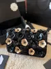 가을/겨울 2022 여성 동백 더블 플랩 디자이너 가방 꽃 퀼트 지갑 하드웨어 체인 숄더 크로스 바디 Sac 멀티 포켓 프렌치 핸드백 25cm