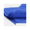 Towel 30X30Cm Blue Soft Microfiber Cleaning For Car Washing Cloth Care Square Home Bathroom Kitchen Detergency Towels Wa1606 Drop De Dhgre