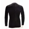 Stage Wear Elegant Man Dance Tops For Ballroom Dancing Standard Long Sleeve Velvet Tango Rumba Waltz Practice Shirt DNV10356