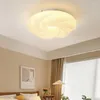 샹들리에 북유럽 크리에이티브 LED 클라우드 호박 램프 침실 어린이 룸 샹들리에 원격 실내 조명 램프가있는 샹들리에