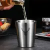 Mugs Stainless Steel Cup Office Travel Cold Beer Bar Party Coffee Mug Tumbler Pint Glasses Metal For Home Use