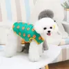 Vêtements pour chien animal de compagnie ventre de coton mignon caricatures chauds manteau épaissis d'hiver pour les fournisseurs de veste en peluche