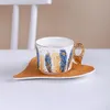 Mugs Angel Light Luxury Cup Dish Ceramic Small Coffee and Ställ hem eftermiddagste utsökta