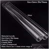 Wateringsapparatuur 2 stks 16110 mm transparante acrylpijp aquarium aquarium vissen tank plexiglas watertoevoer buis tuintarnig fittingen dhfky