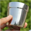 Mugs 180Ml Stainless Steel Cup Double Wall Mug Wine Beer Cam Water Milk Coffee Lz0333 Drop Delivery Home Garden Kitchen Dining Bar Dr Dhhzi