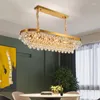 Pendant Lamps 2023 Crystal Chandelier Light Luxury Living Room Net Red Nordic Post-modern Minimalist Bedroom Restaurant El