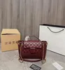 Модная роскошная сумка CC Flap Handbag Vintage Channel Tote Bags Популярные большие сумки для покупок Женские сумки из натуральной кожи на плечо Дизайнерские сумки Черный стеганый кошелек через плечо