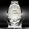 Wristwatches Free Dropping Role Watch Men Quartz Mens Watches Top Luxury Brand Watch Man Gold Stainless Steel Relogio Masculino Waterproof 230113