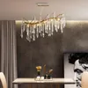 Pendant Lamps Nordic Crystal Chandeliers Indoor Lighting Living Room Dinning Led Ceiling Chandelier Lamp For Home Deoration Hanging