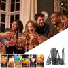 Wine Glasses 8 Pcs set Cocktail Shaker 600ml Stainless Steel Matte Black Mixer For Bar Party tender Tools Accessories 230113