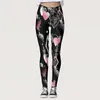 Active Pants Valentine's Day Printed Custom Leggings For Plus Size Fashion with Pockets Women Push Up Leggins