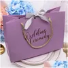 Presentf￶rpackning h￶gkvalitetsg￥vor Bow Bag Portable Paper Wedding Supplies Tygv￤skor med handtag LX1026 Drop Delivery Home Garden Festive P DHXJP