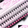 False wimpers 10d C krul Zwarte nerts Individueel cluster Oogwimpers Gransping nep -extensies Tools Drop levering Gezondheid Beauty Make -up Dhupw