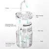 Кошачьи чаши кормушки 2L Интеллектуальный фонтан с водой с дозатором для собак с кран прозрач