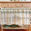 Curtain 1pc Vintage Style Cotton Thread Crochet Lace Curtains Pelmet Short Half Cafe Cabinet