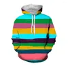 Herren Hoodies Jumeast 3D Printed Striped Graphic Aesthetic Herren Streetwear Herumn Casual Hood Pullover Spring Unisex Mode Tops 7xl