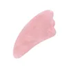 Masaj Stones Rocks Kalite Gül Kuvars Pembe Jade Guasha Board Doğal Taş Kazanma Çin Gua Sha Sha Sha Pad Drop Teslimat Sağlığı Beau Dhjou