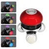 Face Massager Portable Body Vibration Massage Powerful Mini Electric Vibrator With Led Light 230113