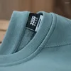 Sudaderas con capucha para hombre, cuello redondo, azul cielo, algodón, traje para hombre, ocio Retro, Color sólido, moda informal, abrigo para pareja, Sudadera con capucha