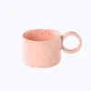 Mugs Korean Style INS Ceramic Splash Ink Wave Dot Mug Coffee Cup Milk Mark Tea Fashion MORANDI Office Couples