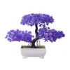 Dekorativa blommor som välkomnar Pine Bonsai Simulation Artificial Potted Plant Ornament Wedding Stage Party Garden Home Decor Year's Products