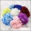 Decorative Flowers Wreaths Silk Artificial Hydrangea 54 Petals Hydrangeas With Stem Flower Arrangement Table Decor Wedding Home De Otytl