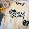 Men s jackor broderi bokstäver enbred streetwear harajuku varsity höst bomull kappa baseball uniform kläder 230112