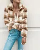 Women's Hoodies & Sweatshirts Daylook 2023 Autumn Women Fashion Plaid Fleece Outerwear Womens Casual Steetwear