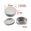 Packing Boxes 10 15 30 60 100 150 200 250 Ml Empty Aluminium Cosmetic Containers Pot Lip Balm Jar Tin For Cream Ointment Hand Packag Dhzbm