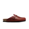 Ciabatte firmate birkens tock Zoccoli sandali uomo donna pantofole con scivolo Boston Soft Footbed Clog Pink White Grey Red Suede Leather Buckle Strap Shoes Motion current 70