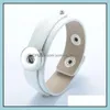 Charmarmband grossist nyaste design ingef￤ra snap armband knappar l￤der f￶r kvinnor passar 18mm rivca snaps smycken droppleverans ota4y