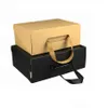 Presentf￶rpackning Milj￶v￤nlig Kraft Paper Box Black/Brown f￤llbar kartongf￶rpackning L￤mplig f￶r kl￤dskor LZ1940 Drop Deli Dhrih