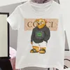 Kids Designer Clothing Luxury Animal Printed Tshirt Fashion Letter Clothes Baby Kids Tshirt Childrens High Quality Clothing 2colors