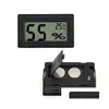Household Thermometers Mini Digital Lcd Embedded Hygrometers Temperature Humidity Meter Indoor Thermometer Black White Sn1074 Drop D Dh45G