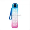 Bottiglie d'acqua 1000ml Bottiglia da esterno con St Sport Escursionismo Cam Plastica Bevanda Bpa Colorf Consegna a goccia portatile Casa Giardino Cucina Di Otgah