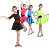 Stage desgaste 5color infantil infantil de dança latina para venda vestido de vestido padrões de baile de dança de baile vestidos infantis rumba cha traje